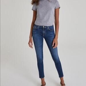 AG Adriano Goldschmied The Legging Ankle Super Skinny Blue Jeans Size 27 NWOT